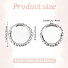 100Pcs 2 Styles Iron Pendant Cabochon Settings FIND-DR0001-44-2