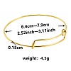 Adjustable Expandable 304 Stainless Steel Bangles for Women UK8854-2-1