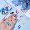 30Pcs Spray Painted Alloy Swivel Clasps FIND-SP0004-94-3