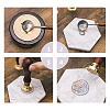 Brass Wax Seal Stamp AJEW-CP0002-04-D017-8