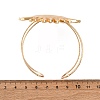 Alloy & Iron Cuff Bangles for Women BJEW-F501-01B-KCG-5