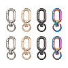 Biyun 8Pcs 4 Colors Zinc Alloy Swivel Clasps FIND-BY0001-07-7