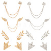 Alloy Rhinestone Hanging Chain Brooches &  Tie Collar Pis JEWB-CY0001-02-1
