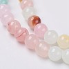 Natural Colorful Green Jade Beads Strands X-G-G757-01-8mm-3