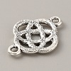 Tibetan Style Alloy Knot Connector Charms FIND-CJC0007-41B-2