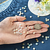 180Pcs 4 Styles Natural White African Opal & Flower Amazonite & Quartz Crystal Beads G-TA0003-14-6