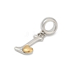 Brass European Dangle Charms LS-KK-Z097-01I-GP-2