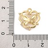 Brass Micro Pave Cubic Zirconia Pandents KK-U042-11G-02-3