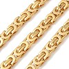 201 Stainless Steel Byzantine Chains SA-CBA46AF-01G-1