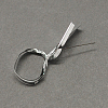 Silver Metallic Plastic Twist Ties for Candy Bags X-OCOR-R001-80mm-1-2