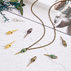 70Pcs 5 Colors Tibetan Style Alloy Pendants FIND-PH0009-19-5