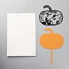 Acrylic Pumpkin Cake Insert Card Decoration DIY-H109-13-2