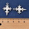 Rack Plating Alloy Rhinestones Pendants PALLOY-D028-06C-S-RS-3