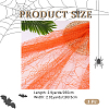 Polyester Spider Web Lace Fabric DIY-WH20049-44D-2