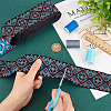 7M Ethnic Style Embroidery Polyester Ribbons OCOR-WH0020-16A-01-4