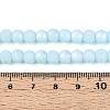 Frosted Opaque Glass Beads Strands GLAA-T032-P6mm-MBB10-4