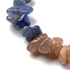 Natural Orange Moonstone & Green Aventurine & Blue Aventurine Beads Strands G-L610-A09-01-3