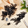 Flower Polyester Computerized Embroidery Sew on Ornament Accessories DIY-WH0366-39-6