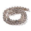 Natural Grey Agate Beads Strands X-G-G067-8mm-1-2