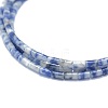 Natural Blue Spot Jasper Beads Strands G-F631-B11-3