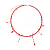 Glass Beaded Tassel Necklaces for Women JY3543-7