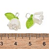 Acrylic with ABS Plastic Imitation Pearl Pendants PALLOY-JF05659-12-5