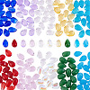 GOMAKERER 140Pcs 10 Styles Imitation Jade & Transparent Glass Pendants GLAA-GO0001-04-1