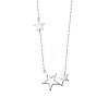 SHEGRACE Rhodium Plated 925 Sterling Silver Pendant Necklace JN729A-1