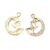 Rack Plating Alloy Crystal Rhinestone Pendants RB-L036-VF880-2-1