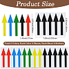15 Sheets 5 Colors Rectangle PVC Self-Adhesive Arrows Guide Label Stickers DIY-GF0013-06-2