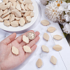 50Pcs Wood Beads WOOD-OC0004-17-3