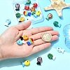 20Pcs 10 Colors Handmade Lampwork Beads LAMP-YW0004-13-5