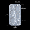 DIY Teardrop Pendant Silicone Molds DIY-YW0006-68-4