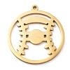 304 Stainless Steel Pendants LS-STAS-M076-09G-1