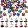 96Pcs 12 Colors Glass Globle Pendants GLAA-ME0001-28-1