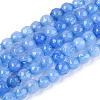 Dyed Natural White Jade Beads Strands X-G-T139-4mm-60-16-4