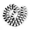 Luminous Handmade Lampwork Silver Foil Beads Strand FOIL-N029-03F-2