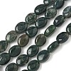 Natural Moss Agate Beads Strands G-Z006-A41-2