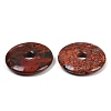 Natural Brecciated Jasper Pendants G-C220-F02-40mm-5