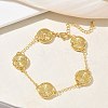 Brass Link Bracelets BJEW-G787-01G-1