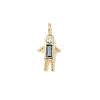 Brass Micro Pave Cubic Zirconia Pendants ZIRC-I356-17G-A08-1