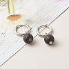 Natural Lava Rock Beads Earrings for Girl Women Gift EJEW-JE04607-06-4