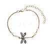 Dragonfly Alloy Link Chain Anklets for Women FS-WG88D05-01-5