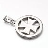 304 Stainless Steel Pendants STAS-M202-11AS-3