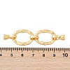 Brass Micro Pave Clear Cubic Zirconia Fold Over Clasps KK-M311-31G-2