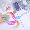 12 Strands Transparent Gradient Color Glass Beads Strands GLAA-SC0002-01-3