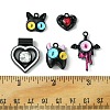 10Pcs 5 Styles Alloy Enamel Pendants FIND-FS0001-92-5