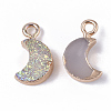 Druzy Resin Pendants RESI-S383-007-B02-2