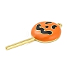 Halloween Brass Enamel Pendants KK-F915-01E-G-2