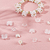 600Pcs 10 Styles ABS Plastic Imitation Pearl & Acrylic Bead Caps OACR-SC0002-34-4